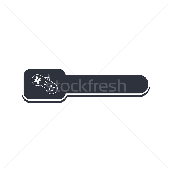 Joystick jeu vidéo consoler bannière modèle résumé [[stock_photo]] © vector1st