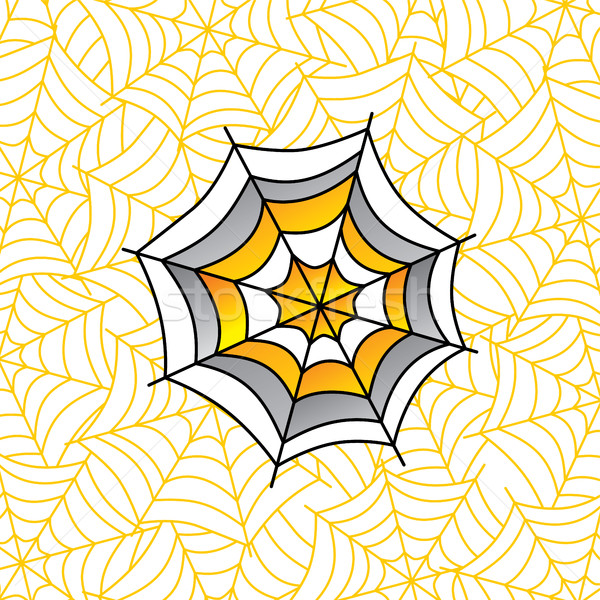 Stock foto: Farbenreich · Spinnennetz · Kunst · Vektor · Illustration · Design