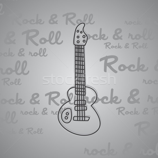rock and roll guitar theme Stock photo © vector1st
