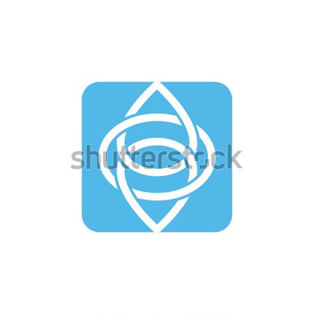 Cerchio stile icona logo vettore Foto d'archivio © vector1st