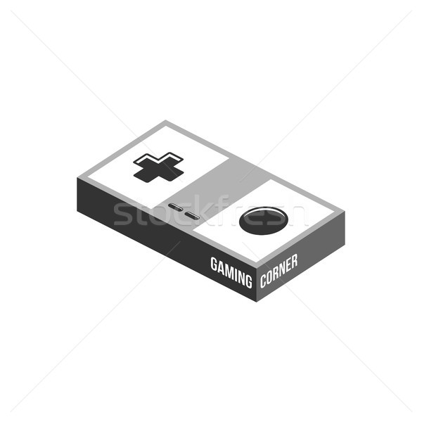 video game joystick console theme logo template Stock photo © vector1st