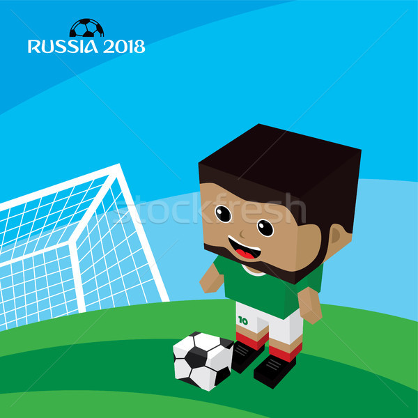 Grupo equipe Rússia torneio de futebol vetor arte Foto stock © vector1st