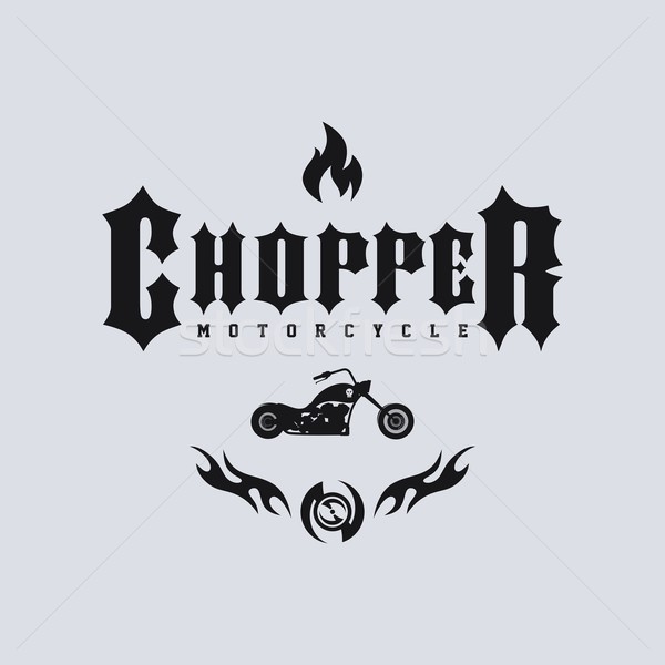 chopper motorcycle Stock photo © vector1st