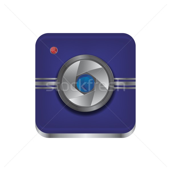 Mediów interfejs kamery wektora graficzne sztuki Zdjęcia stock © vector1st