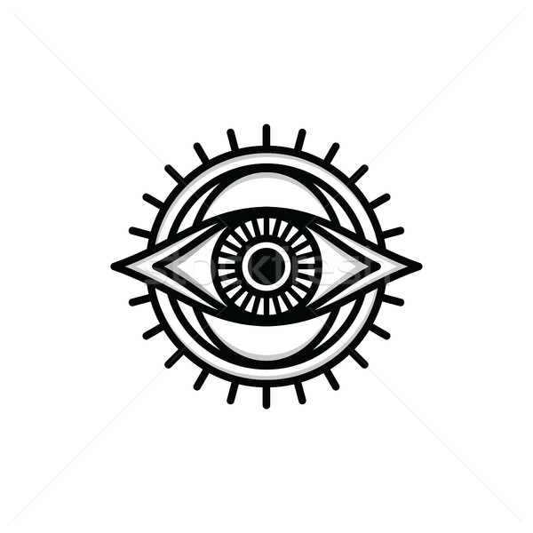 one eye sign symbol logo logotype Stock photo © vector1st