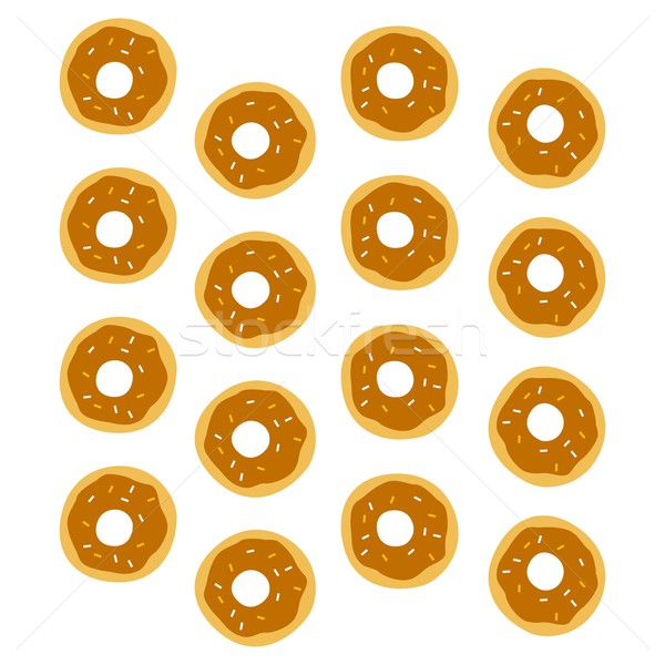Donut patroon ingesteld vector kunst illustratie Stockfoto © vector1st