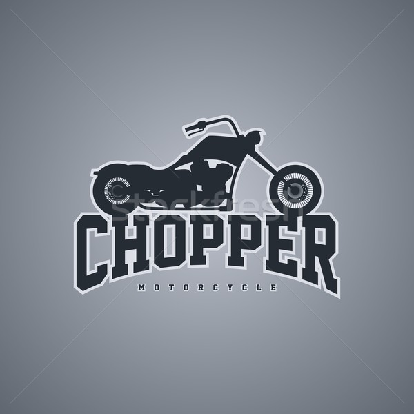 chopper motorcycle Stock photo © vector1st