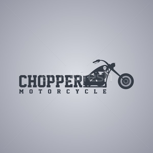 chopper motorcycle Stock photo © vector1st