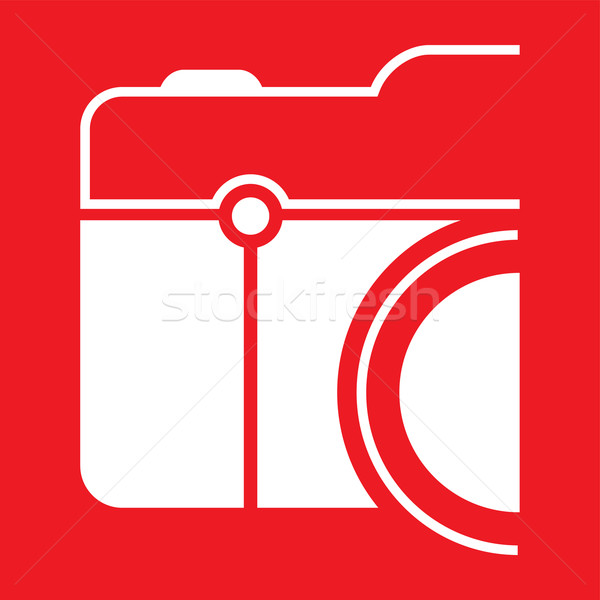 Fotografii kamery wektora sztuki ilustracja Zdjęcia stock © vector1st