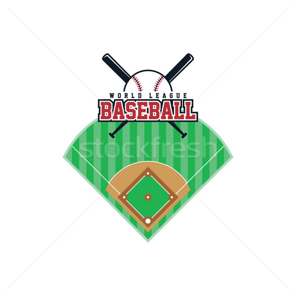 Béisbol liga deporte vector arte ilustración Foto stock © vector1st