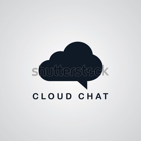Chat nube vettore arte grafica illustrazione Foto d'archivio © vector1st