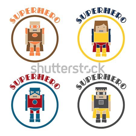 super cartoon hero character Stock photo © vector1st