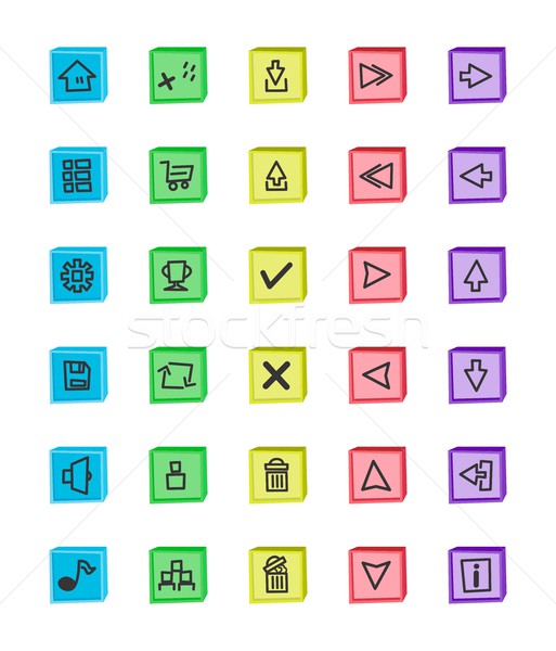 Spel element vector kunst grafisch ontwerp Stockfoto © vector1st