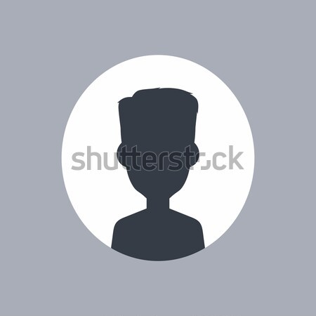 Stock photo: unknown male silhouette