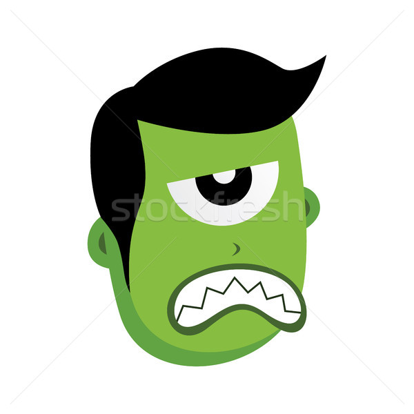 Verde zombie monstru vector artă Imagine de stoc © vector1st