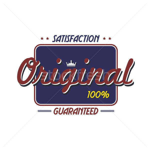 Original qualidade distintivo produto vetor arte Foto stock © vector1st