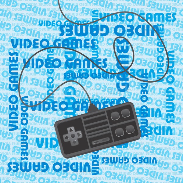 Jogo vídeo consolá vetor gráfico arte Foto stock © vector1st