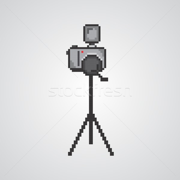 Medya arayüz kamera vektör grafik sanat Stok fotoğraf © vector1st