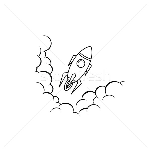 space ship rocket vector Stock photo © vector1st