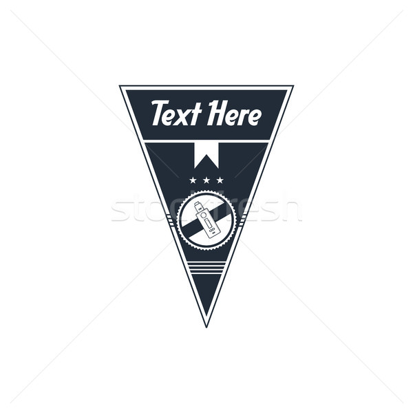 electric cigarette badge label template Stock photo © vector1st