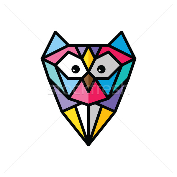 Baykus Logo Renkli Vektor Sanat Vektor Ilustrasyonu C Vector1st 9108705 Stockfresh