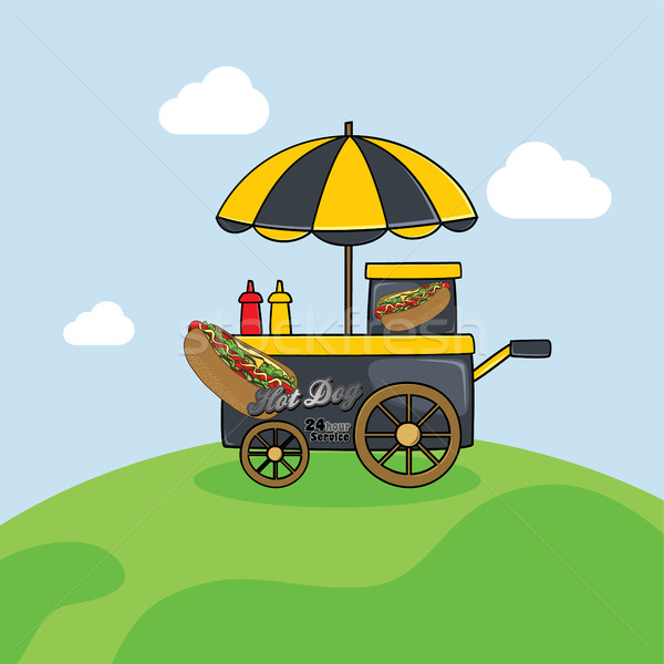 food cart vendor Stock photo © vector1st
