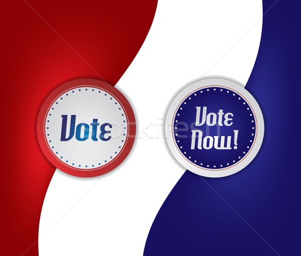 vote and election label theme Stock photo © vector1st