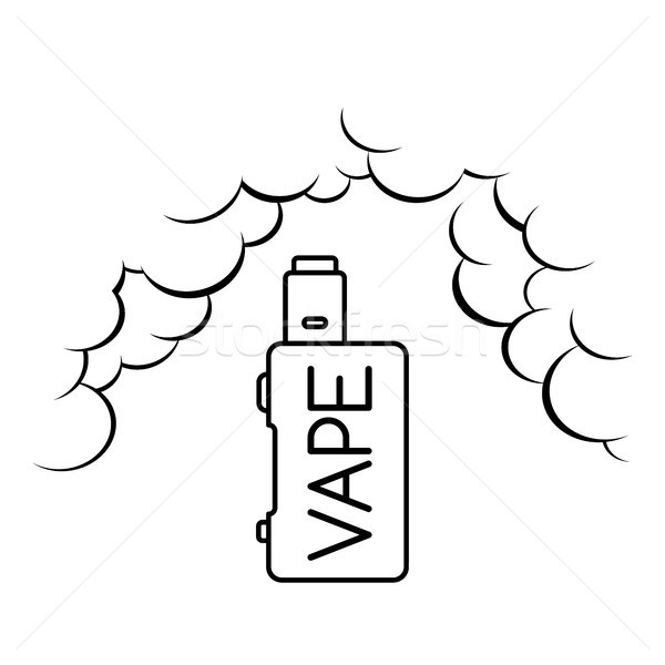 Stock photo: vaporizer electric cigarette vapor mod - vape life