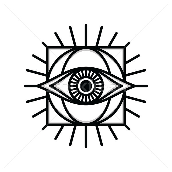 Une oeil signe symbole logo [[stock_photo]] © vector1st