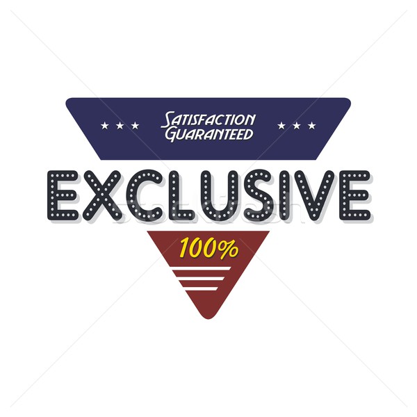 Exclusivo calidad placa producto vector arte Foto stock © vector1st