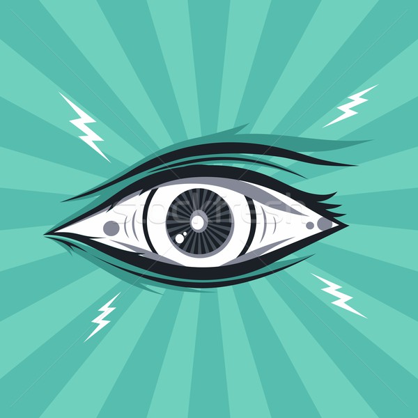 eye illustration Stock photo © vector1st