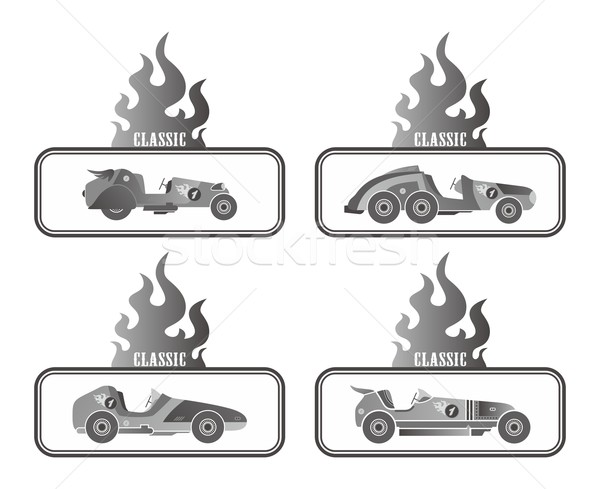 Voiture de course vecteur graphique art design [[stock_photo]] © vector1st