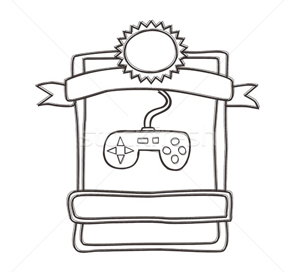 Przycisk ikona wektora graficzne sztuki projektu Zdjęcia stock © vector1st