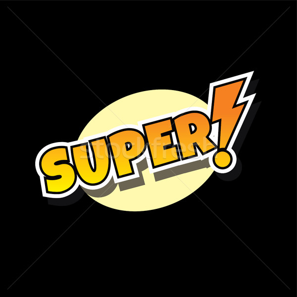 super retro comic text theme Stock photo © vector1st