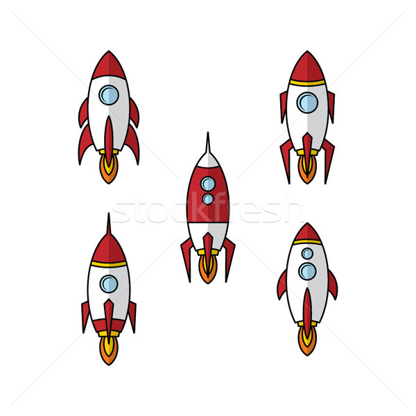 space ship rocket vector Stock photo © vector1st