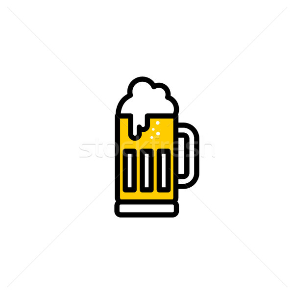 cold glass of beer vector Stock photo © vector1st