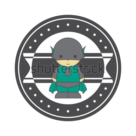 Ninja cartoon vettore grafica arte design Foto d'archivio © vector1st