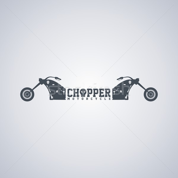 chopper motorcycle Stock photo © vector1st