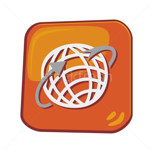Icon knop kunst vector grafische Stockfoto © vector1st