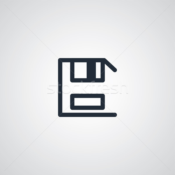 Guardar icono navegación vector arte ilustración Foto stock © vector1st