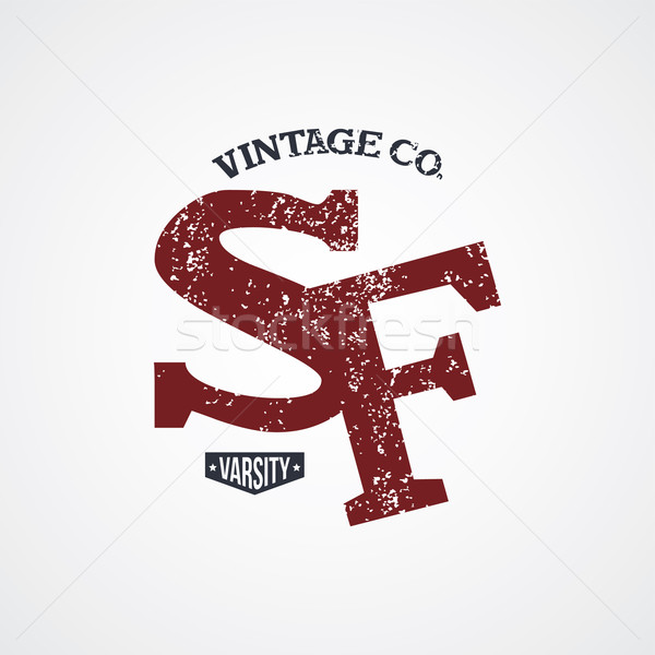 san francisco varsity theme Stock photo © vector1st