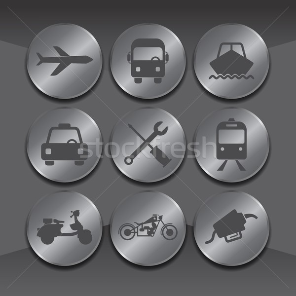 icon button Stock photo © vector1st