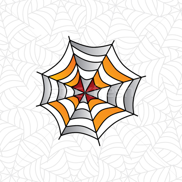Colorido teia da aranha arte vetor ilustração projeto Foto stock © vector1st