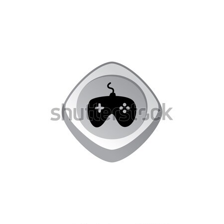 Joystick glänzend Farbe App Symbol Taste Stock foto © vector1st