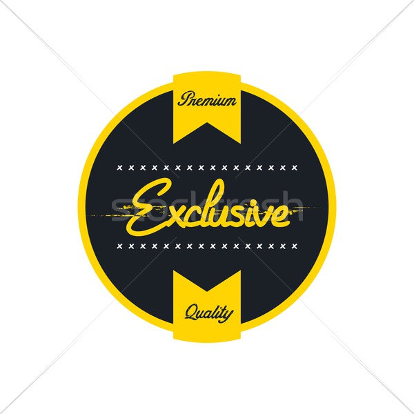 vintage quality badge theme Stock photo © vector1st