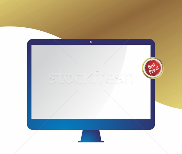 Mobiele computer vector grafische kunst Stockfoto © vector1st