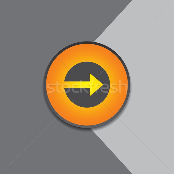 arrow icon button Stock photo © vector1st
