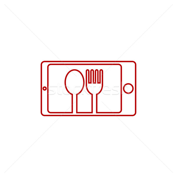 restaurant phone application theme logo template Stock photo © vector1st