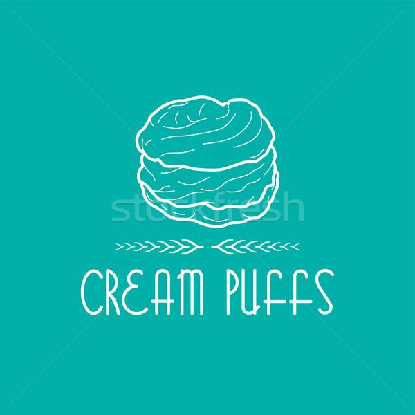 delicious cream puff Stock photo © vector1st