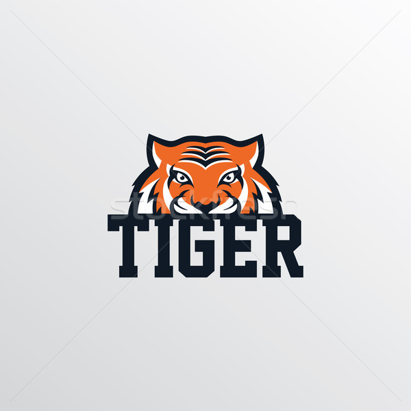 Stock photo: wild tiger logotype theme